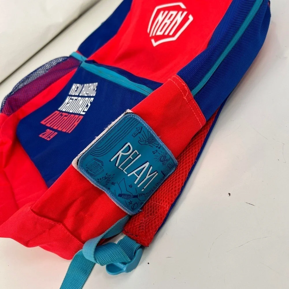 New Balance Relay Event‎ Backpack Red Blue Youth Kids School Bag